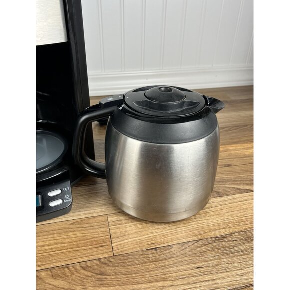 Krups Coffee Maker Stainless Programmable Drip Machine Thermal Carafe FMF5 10CUP - Picture 8 of 14